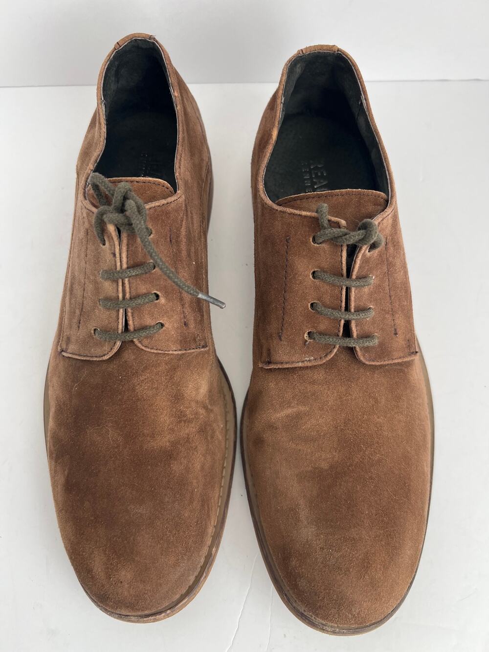Kenneth Cole Reaction Brown Suede Lace Up Oxford Dress Shoes Men Size 8